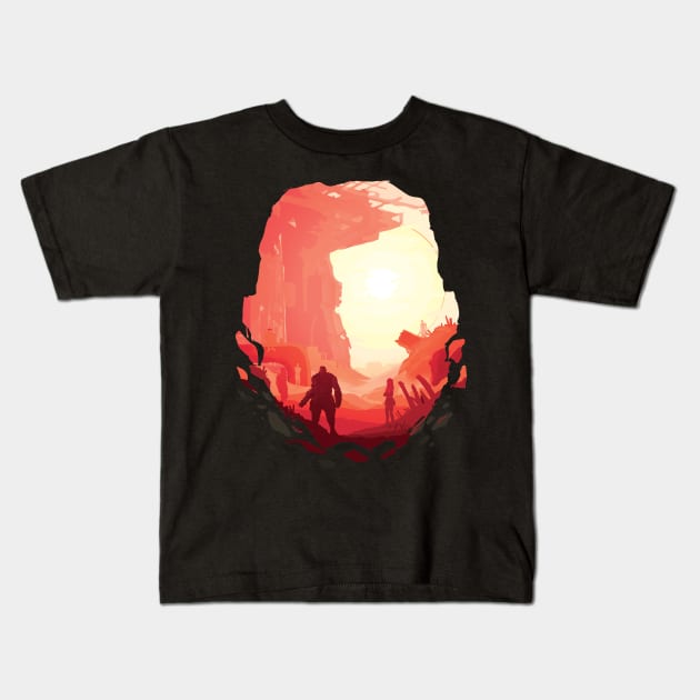 Barret Avalanche Cell Redv.:Final Fantasy 7 Remake Kids T-Shirt by Vertei